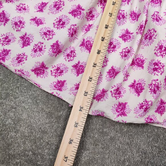 Zara Women's Floral Tiered Maxi Skirt Size Large 100% Cotton Bohemian Cottage - Picture 9 of 9